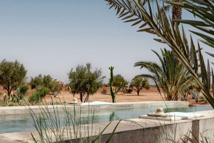 Villa Terre Au Ciel Luxus Ferienhaus Marrakesch Mieten Pool