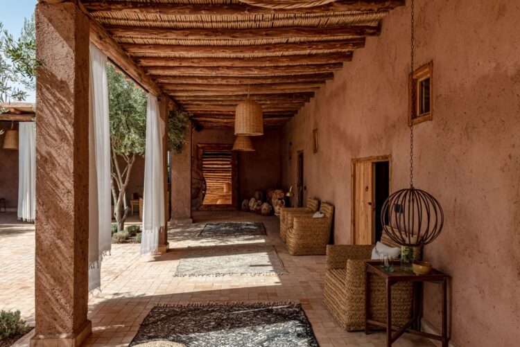 Villa Terre Au Ciel Luxus Ferienhaus Marrakesch Mieten Terrasse