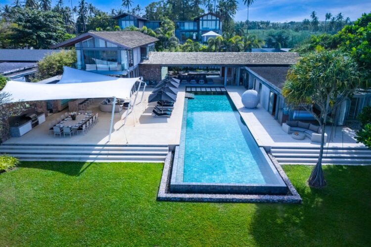 Villa Tievoli Luxus Ferienhaus Phuket Am Strand Mieten Außenansicht