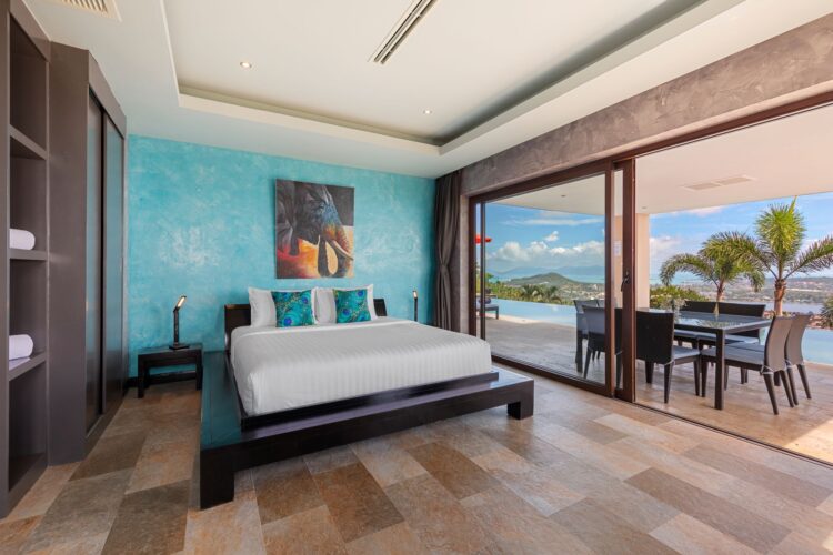 Villa Tiga Luxus Ferienhaus Koh Samui Mit Pool Mieten Doppelbett