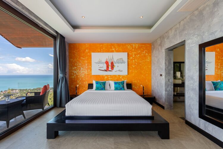 Villa Tiga Luxus Ferienhaus Koh Samui Mit Pool Mieten Schlafzimmer