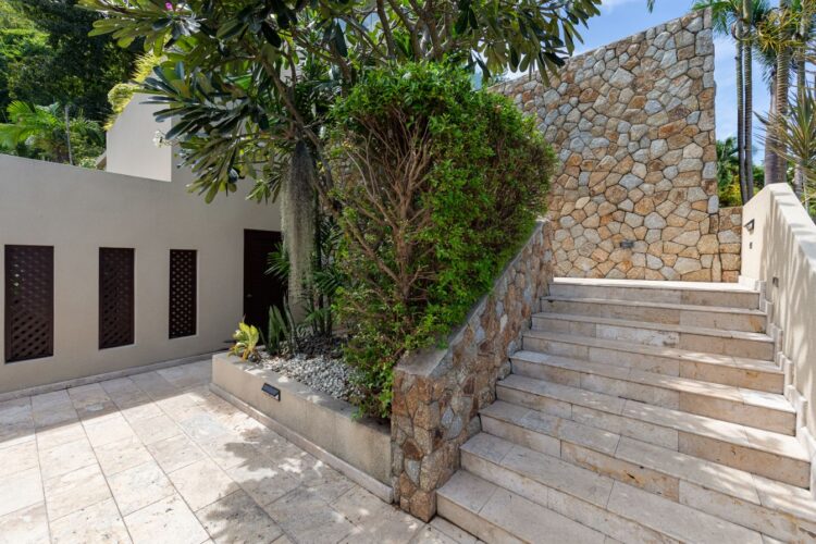 Villa Tiga Luxus Ferienhaus Koh Samui Mit Pool Mieten Treppen