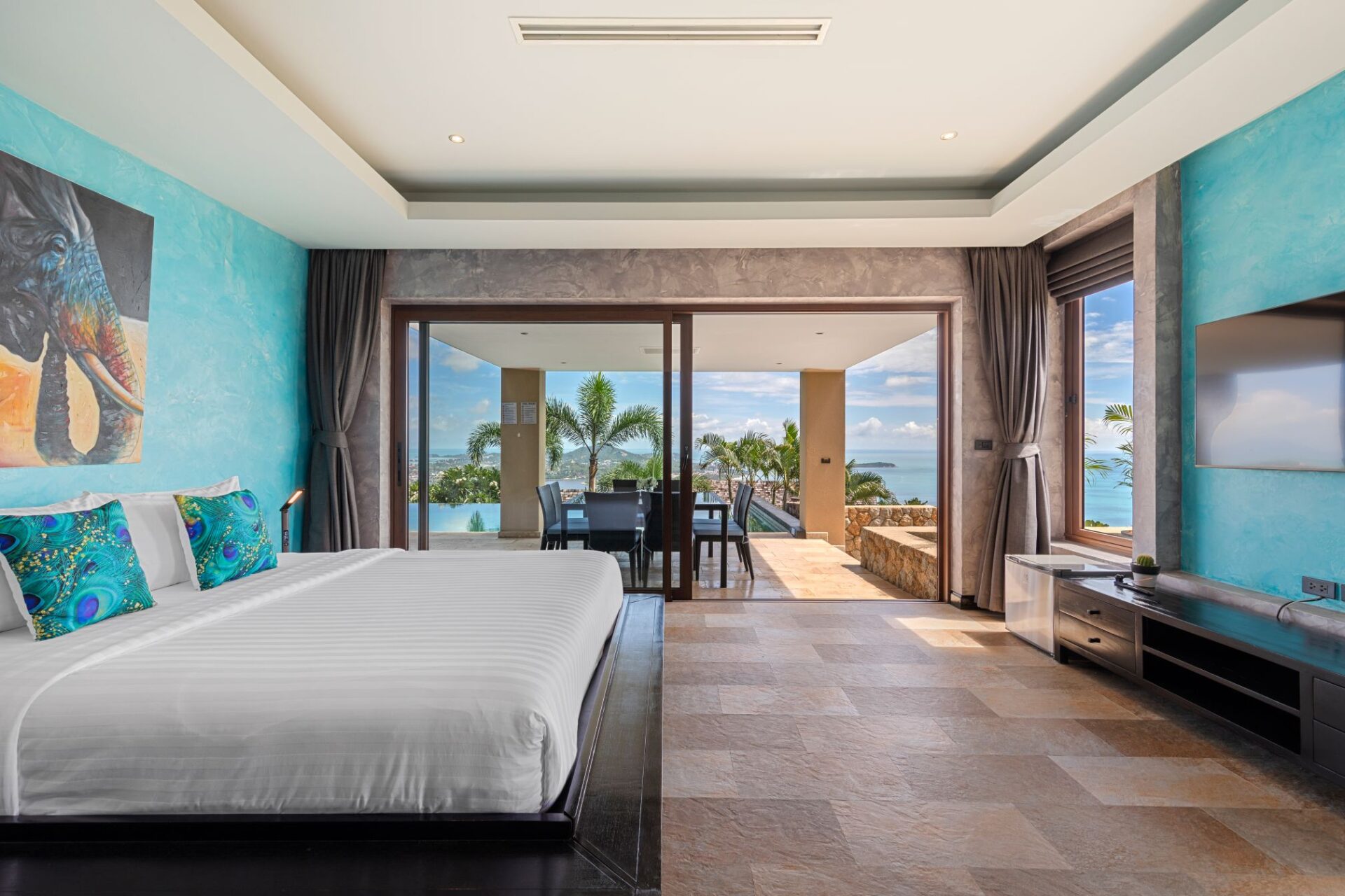 Villa Tiga Luxus Ferienvilla Koh Samui Mit Pool Mieten Doppelbett