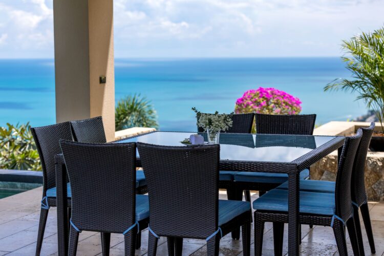 Villa Tiga Luxus Ferienvilla Koh Samui Mit Pool Mieten Esstisch