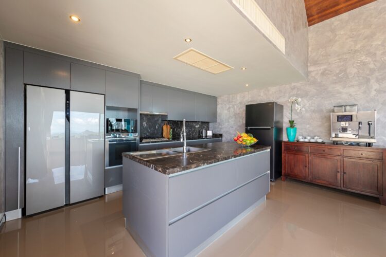 Villa Tiga Luxus Ferienvilla Koh Samui Mit Pool Mieten Küche