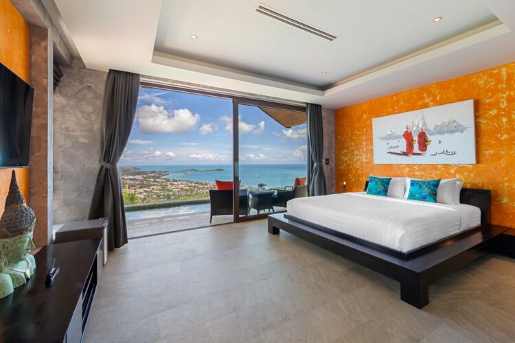 Villa Tiga Luxus Ferienvilla Koh Samui Mit Pool Mieten Schlafzimmer