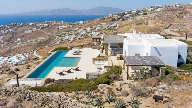 Villa Tinos Luxus Ferienhaus Mykonos Mit Pool Mieten Lage