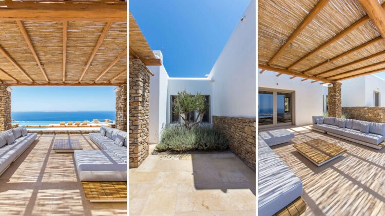 Villa Tinos Luxus Ferienhaus Mykonos Mit Pool Mieten Lounges