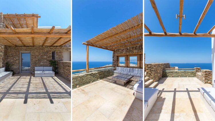 Villa Tinos Luxus Ferienhaus Mykonos Mit Pool Mieten Terrassen
