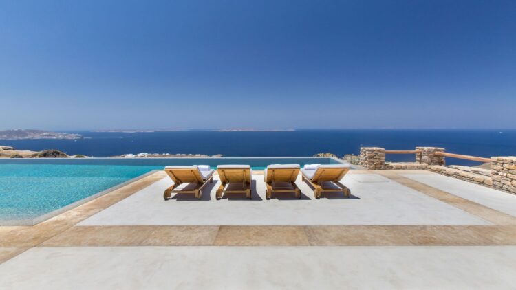 Villa Tinos Luxus Ferienvilla Mykonos Mit Meerblick Mieten Meerblick