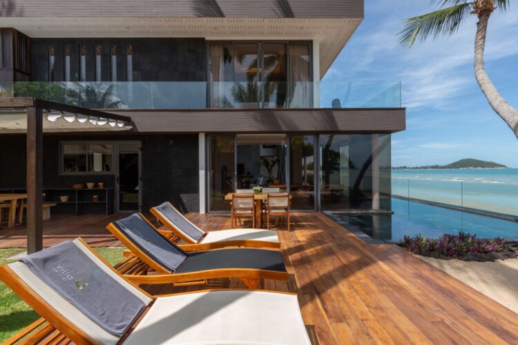 Villa U Luxus Ferienhaus Koh Samui Am Strand Mieten Poolbereich
