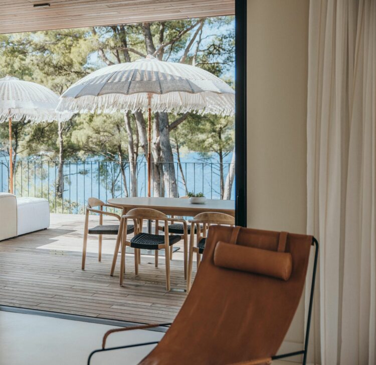 Villa Vaiana Luxus Ferienhaus Hvar Kroatien Blick Auf Das Sonnendeck