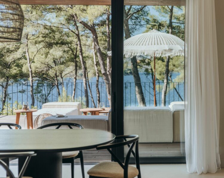 Villa Vaiana Luxus Ferienhaus Hvar Kroatien Blick Auf Den Loungebereich