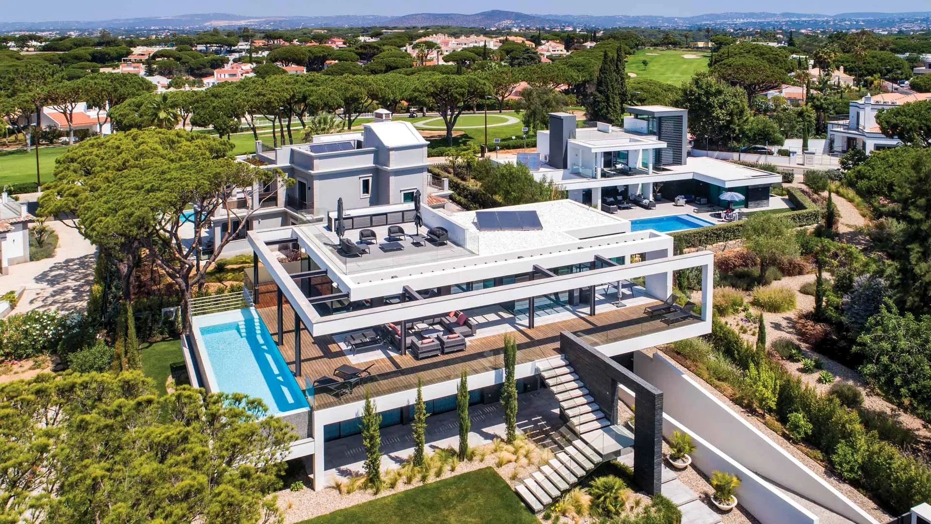 Villa Vale Do Lobo Luxus Ferienhaus Algarve Portugal Mieten Außenansicht