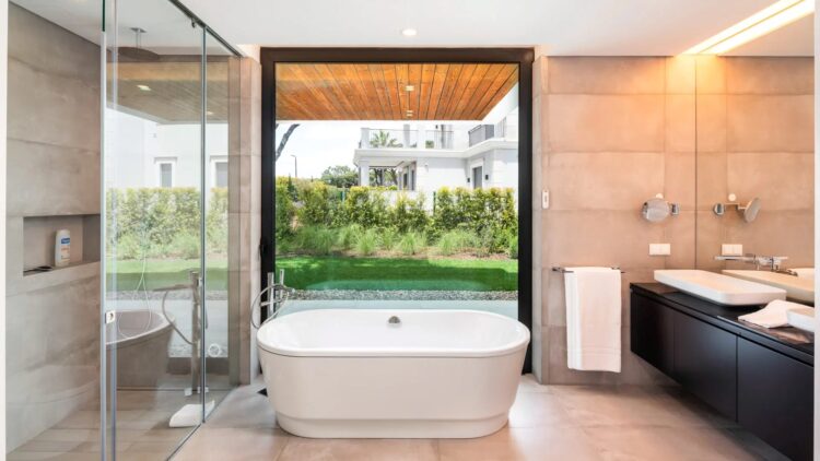 Villa Vale Do Lobo Luxus Ferienhaus Algarve Portugal Mieten Badewanne