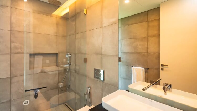 Villa Vale Do Lobo Luxus Ferienhaus Algarve Portugal Mieten Dusche