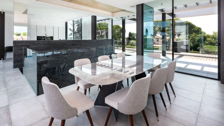 Villa Vale Do Lobo Luxus Ferienhaus Algarve Portugal Mieten Esstisch