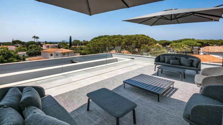 Villa Vale Do Lobo Luxus Ferienhaus Algarve Portugal Mieten Rooftop