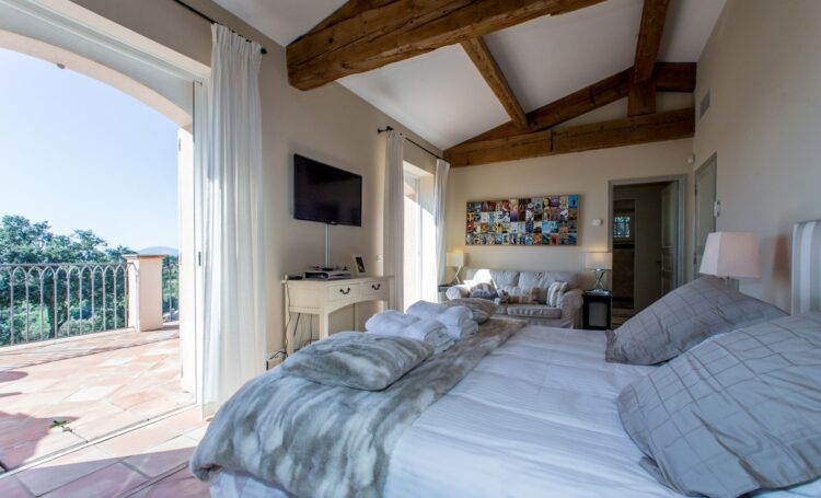 Villa Valmer Luxus Ferienhaus Cote D Azur Mieten Bett