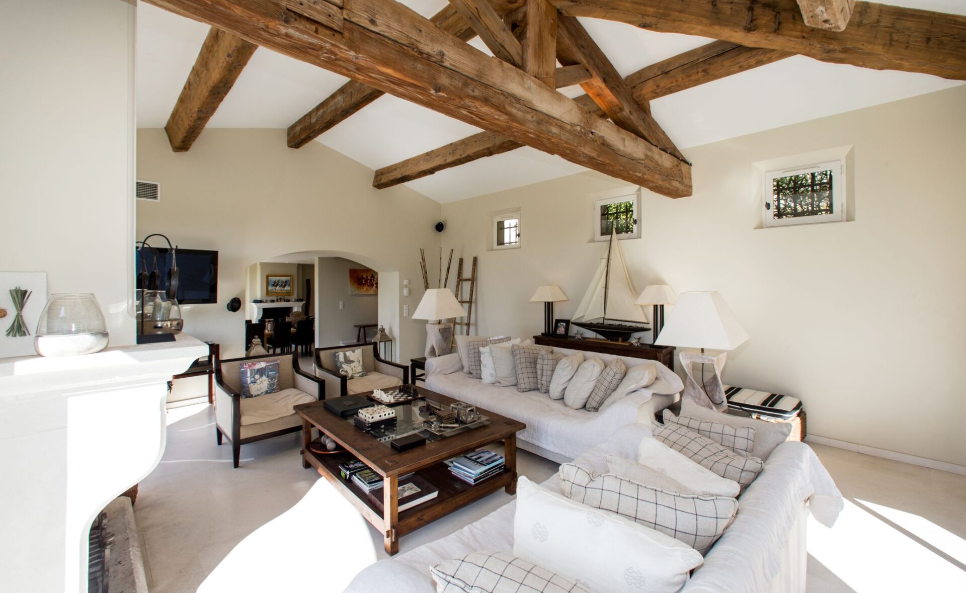 Villa Valmer Luxus Ferienhaus Cote D Azur Mieten Wohnzimmer