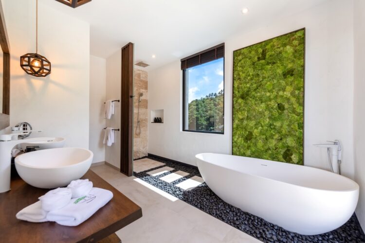 Villa Vida Luxus Ferienhuas Koh Samui Mit Pool Mieten Badewanne