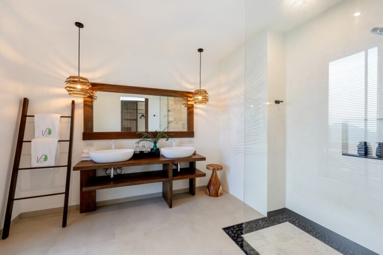 Villa Vida Luxus Ferienhuas Koh Samui Mit Pool Mieten Badezimmer