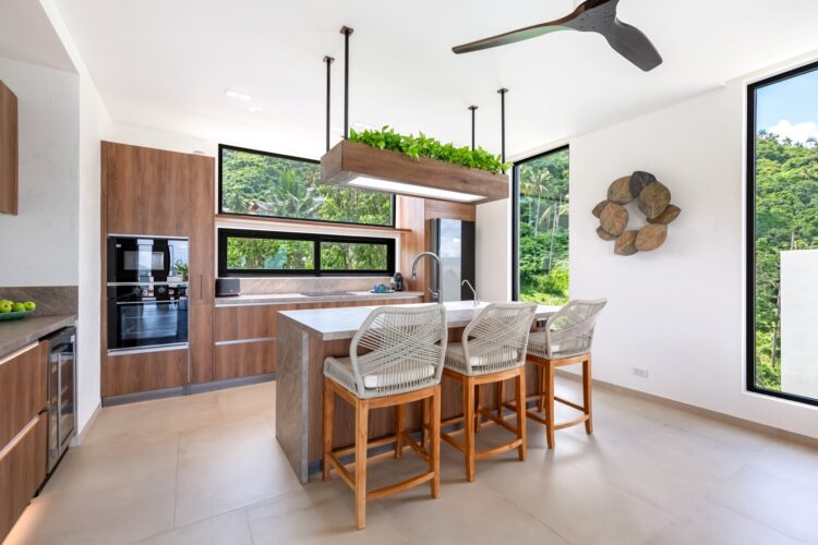 Villa Vida Luxus Ferienhuas Koh Samui Mit Pool Mieten Küche