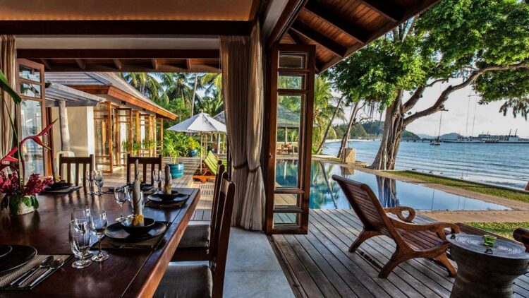 Villa Waimaree Luxus Ferienhaus Koh Samui Am Strand Mieten Ausblick