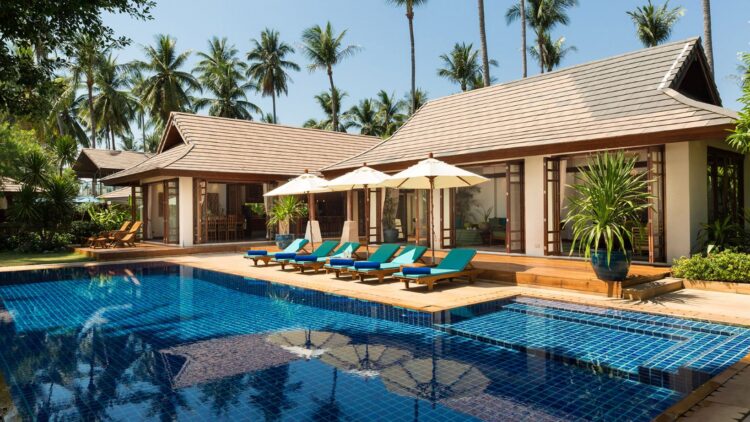 Villa Waimaree Luxus Ferienhaus Koh Samui Am Strand Mieten Pool