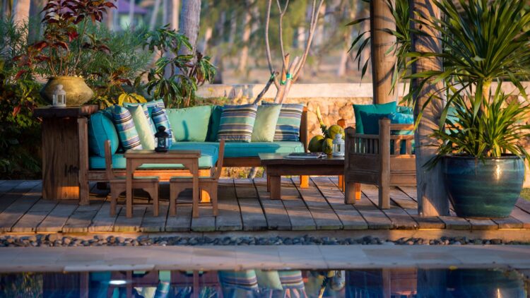 Villa Waimaree Luxus Ferienhaus Koh Samui Am Strand Mieten Outdoor Lounge