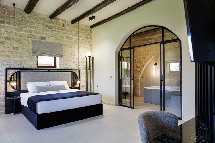 Villa Xenia Luxus Ferienhaus Kreta Am Strand Doppelbett