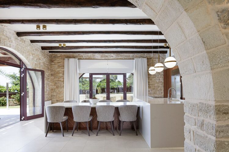 Villa Xenia Luxus Ferienhaus Kreta Am Strand Esstisch