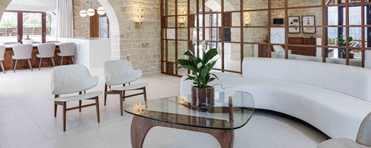 Villa Xenia Luxus Ferienvilla Kreta Am Strand Mieten Couch