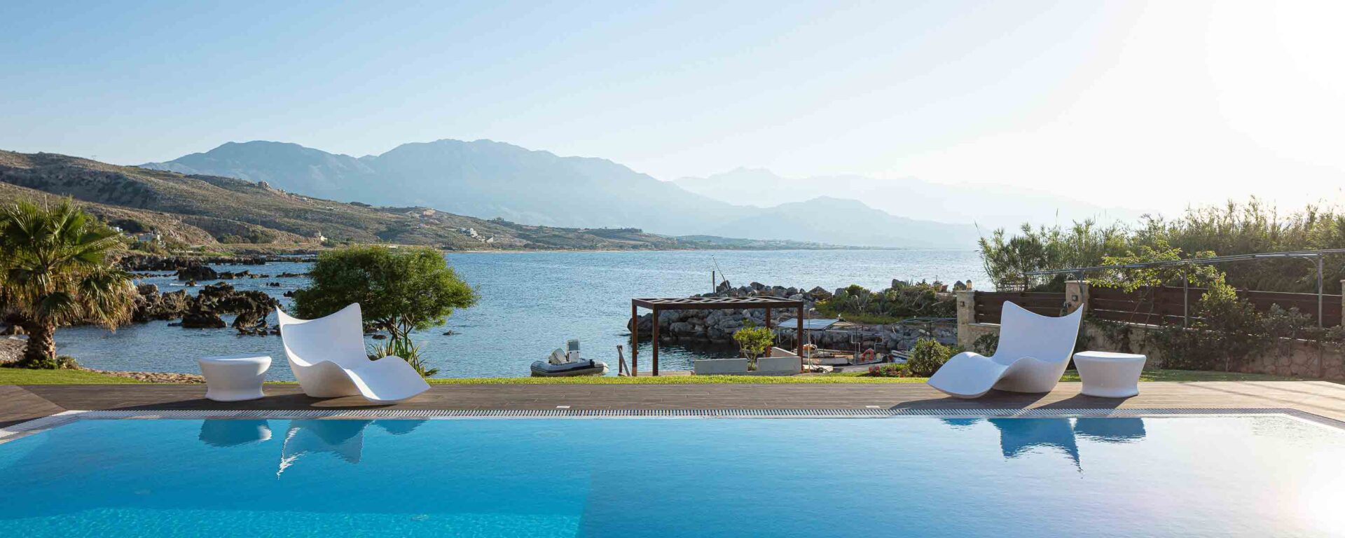 Villa Xenia Luxus Ferienvilla Kreta Am Strand Mieten Pool