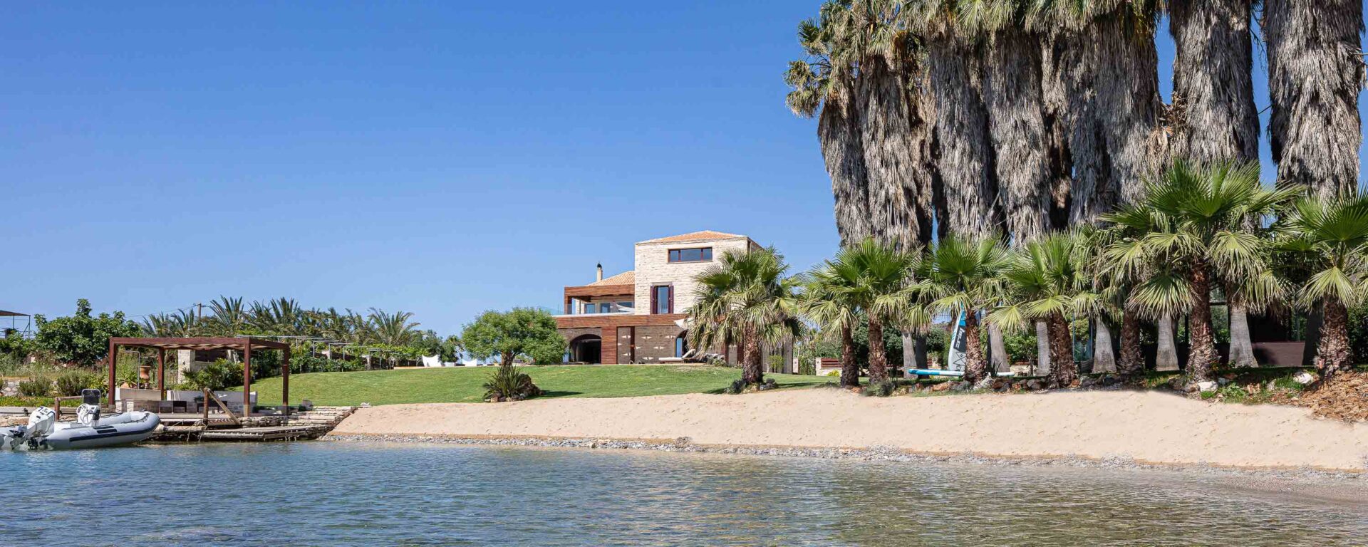 Villa Xenia Luxus Ferienvilla Kreta Am Strand Mieten Strand