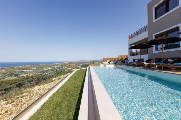 Villa Yara Luxus Ferienhaus Kreta Mieten Ausblick