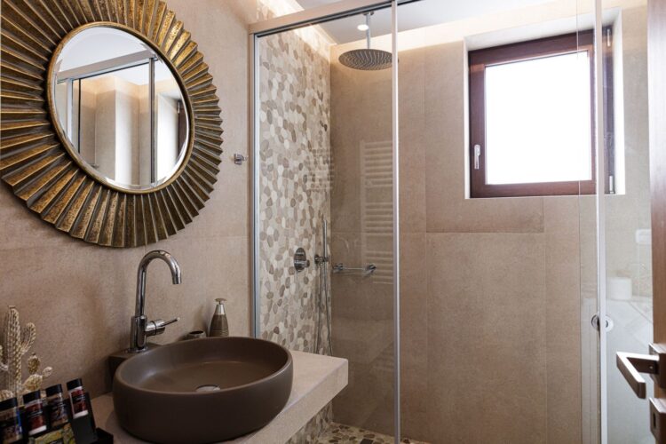 Villa Yara Luxus Ferienhaus Kreta Mieten Bad
