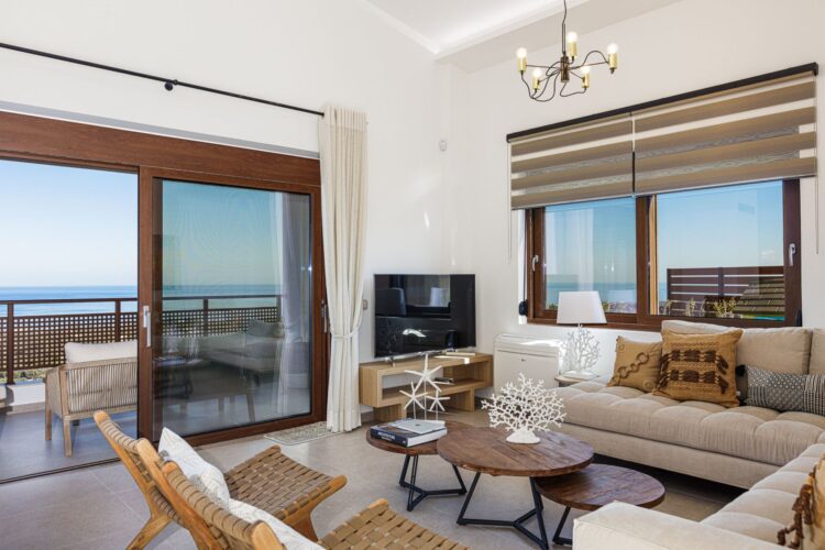 Villa Yara Luxus Ferienhaus Kreta Mieten Couch