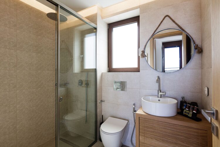 Villa Yara Luxus Ferienhaus Kreta Mieten Wc