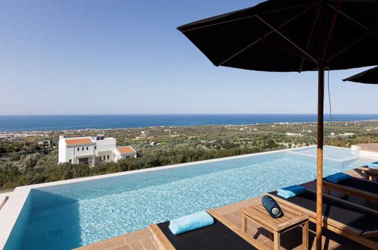 Villa Yara Luxus Ferienhaus Kreta Mieten View