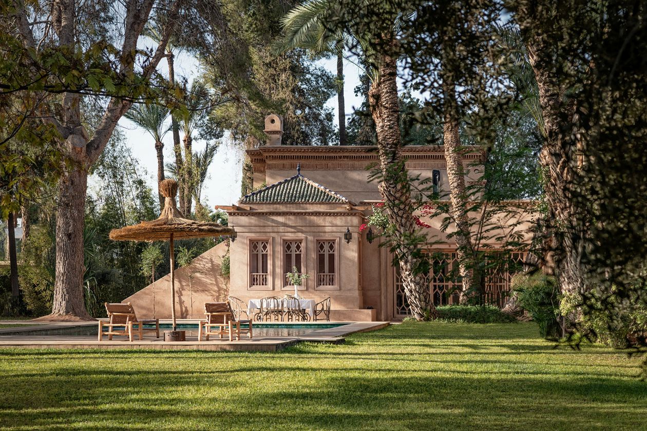 Villa Yasmina Luxus Ferienhaus Marrakesch Mieten Außenansicht