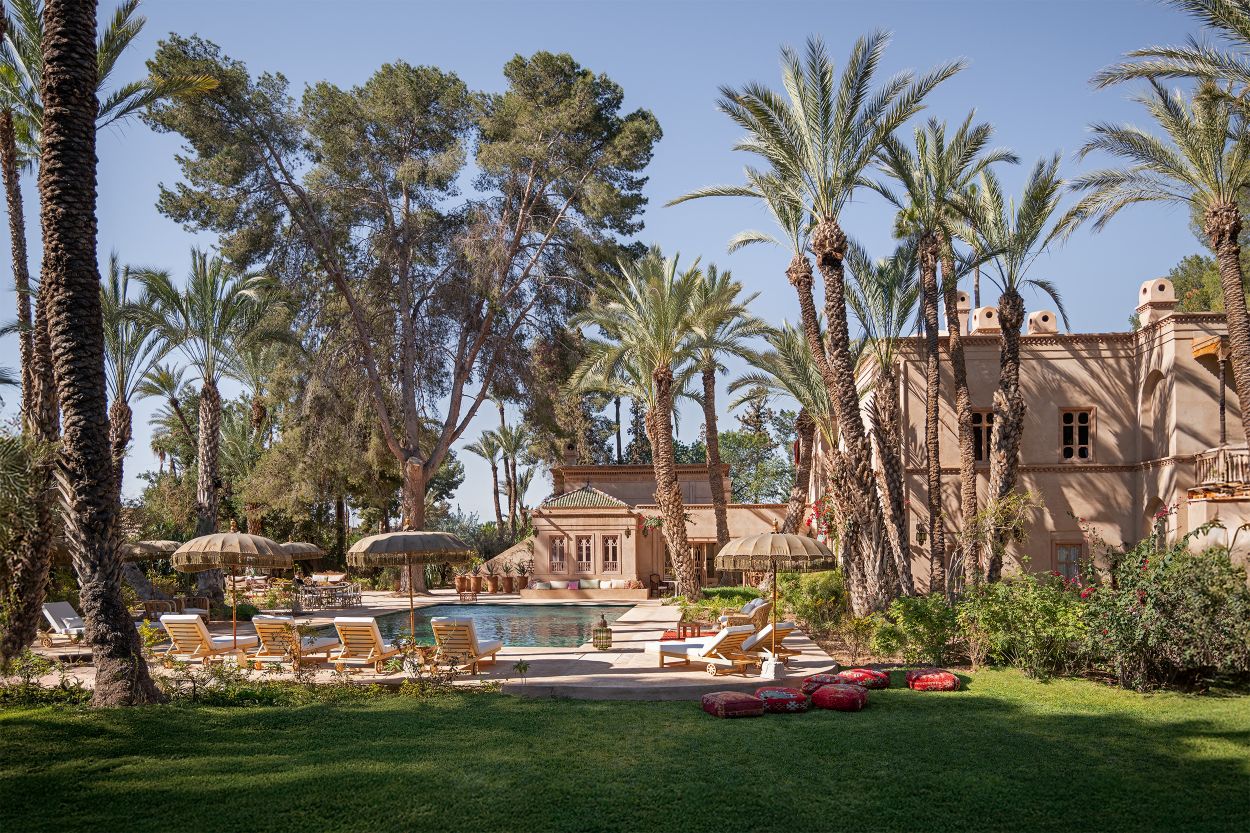 Villa Yasmina Luxus Ferienhaus Marrakesch Mieten Garten