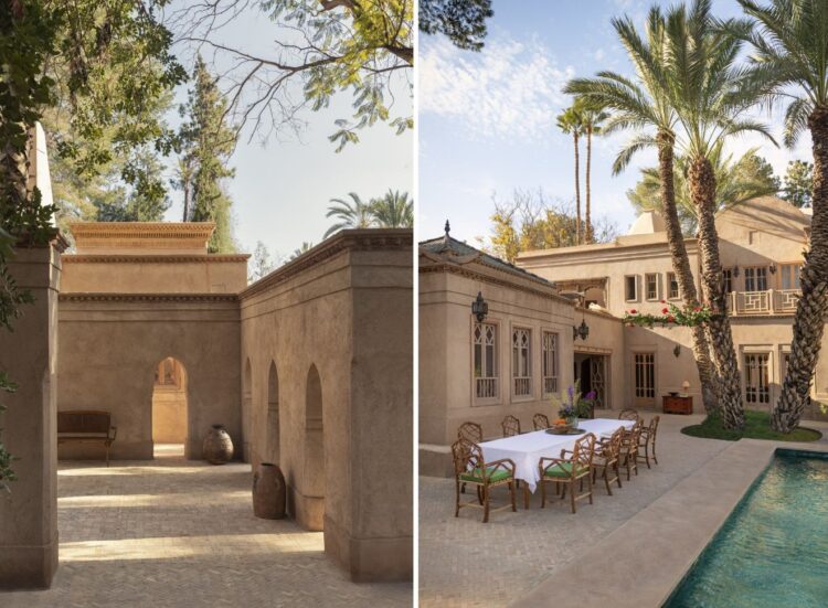 Villa Yasmina Luxus Ferienvilla Marrakesch Mieten Fassade