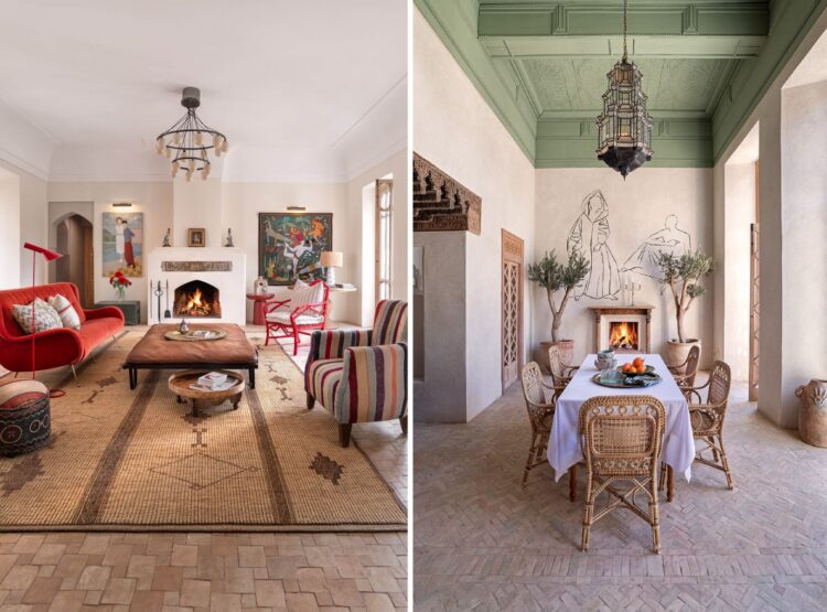 Villa Yasmina Luxus Ferienvilla Marrakesch Mieten Living