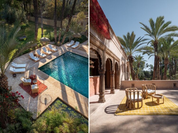 Villa Yasmina Luxus Ferienvilla Marrakesch Mieten Terrasse