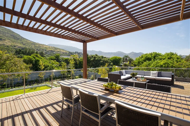 Villla Noordhoek Luxus Ferienhaus Kapstast Mieten Terrasse