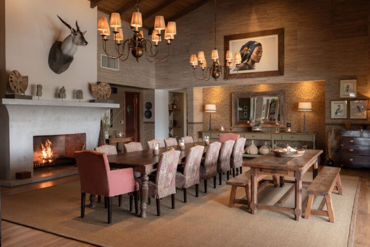 Waldeck Namibia Luxus Safari Lodge Afrika Mieten Esszimmer