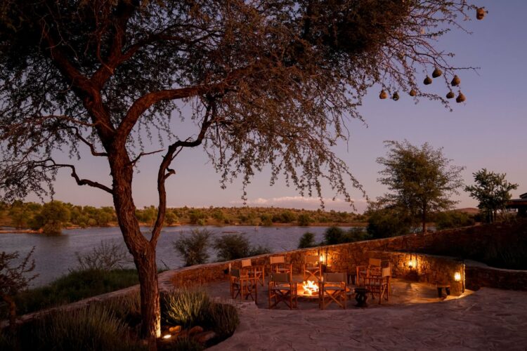 Waldeck Namibia Luxus Safari Lodge Afrika Mieten Feuerstelle