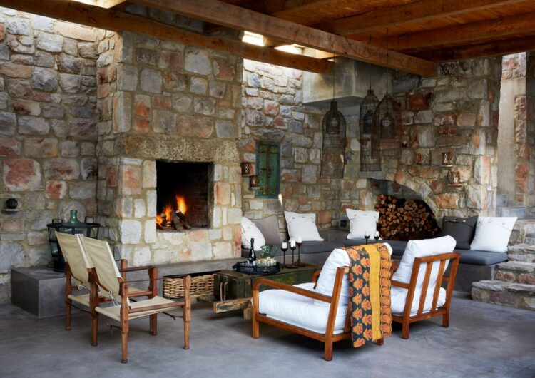 Walker Bay Villa Luxus Ferienhaus Kapstadt Mieten Kamin