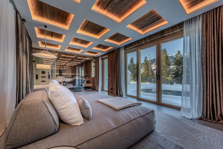 Wellness Chalet Mountain Luxus Ferienhaus Österreich Kitzbühel Mieten Wellness